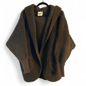 Nordic Beach military green Sherpa hoodie